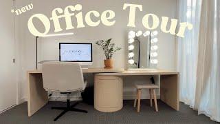 New Office Tour! Decorating + Organizing My New Home Office!