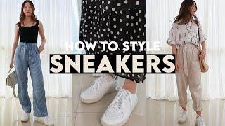 HOW TO STYLE SNEAKERS | 10 Ways To Style White Sneakers