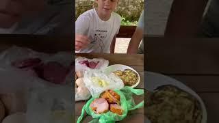 Тяжело мне так много гулять девочки у нас привал #garden #gardenlife #дача #огород #shorts