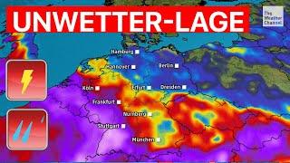 Gewitter am Montag: Hier droht ein Monatsregen in nur 6 Stunden