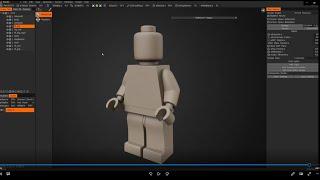 3D Coat  - Modeling a simple Lego character inside the Modeling Room