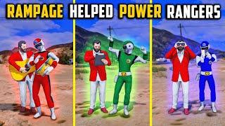 GTA 5 : Shinchan & Franklin Helped Power Rangers For Powers  Full Fun #gta5 #rampageboy #bommalu