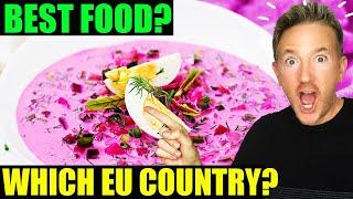 Vloggers REACT to Best EUROPEAN FOOD | 44 Countries ft. Mark Wiens +