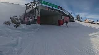 Skiing on Krvavec