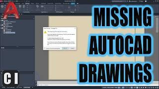 How to RECOVER Lost AutoCAD Drawings in Seconds!