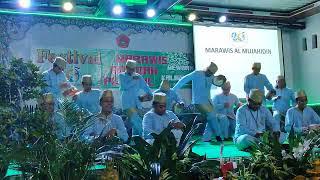 Tim Marawis Al Mujahidin pada Festival Marawis di Pesantren Modern Kulni 2022