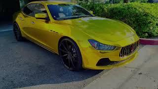 MASERATI GHIBLI Gold Wrap