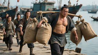Kung Fu Movie! The bullied dockworker turns out to be a hidden Kung Fu master!
