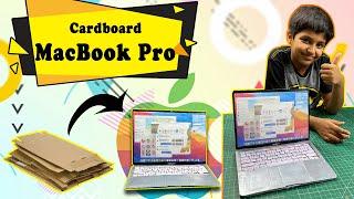 How to make MacBook Pro with Cardboard | घर पे बनाओ Cardboard ka Laptop | Easy DIY Craft Ideas