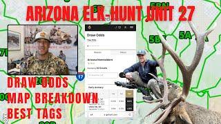 Arizona Unit 27 | NEW HUNT | Elk Hunting Complete Breakdown | Hunting Spots + Bonus Point Draw Odds