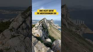 The Rock of Gibraltar - beautiful hike right above the Mediterranean sea #gibraltar #hikingtrails