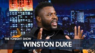 Winston Duke Split His Pants Wrestling Chadwick Boseman When They Met (Extended) | The Tonight Show