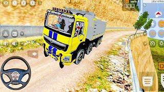 Driving Heavy Truck In Offroad | Bus Simulator Indonesia Truck Driving | Offroad Map Mod For Bussid