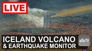  Live Now: 24/7 Iceland Volcanic Eruption Watch (Multi-cam)