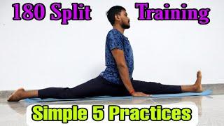 180 Split Training/Hanuman Asana Practices/Front Split Practices/Leg Muscles Exercises/Yoga Saathi.