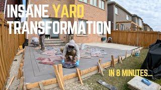 WE TRANSFORMED THIS YARD IN 8 MINUTES!!