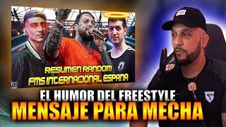  MENSAJE PARA MECHA  PIEZAS REACCIONA A EL HUMOR DEL FREESTYLE | RESUMEN RANDOM FMS INTERNACIONAL