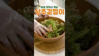 소스 레시피 종결 할께요! 5분 완성 상추겉절이