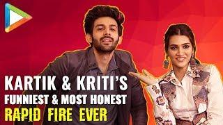 Kartik Aaryan & Kriti Sanon’s SUPERB Rapid Fire On Shah Rukh Khan, Salman Khan, Akshay, Madhuri