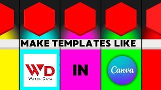 How to Make Money with Data Comparison videos Like Watch Data | Canva Free Template Tutorial