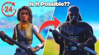 Is It Possible to Unlock Darth Vader in 24 Hours Without Buying Any Tiers?? - Fortnite Experiment