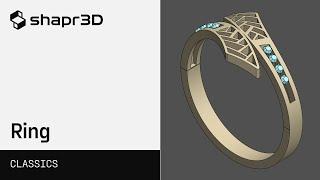 3D modeling a ring on iPad with Shapr3D