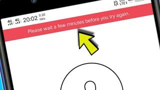 Instagram || Please wait a few minutes before you try again in Instagram || How to fix this problem