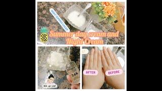 Summer refreshing day and night cream for all skin types|| with 24 k gold serum 100% results.