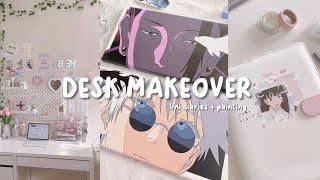 ⋆｡𖦹° pinterest inspired desk makeover ‎ aesthetic daily vlog, painting and more! ‎