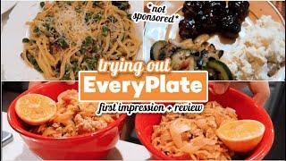 TRYING OUT EVERYPLATE MEALS *not sponsored* || HONEST REVIEW - Is EveryPlate Worth It?!