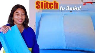  Simple pillow cover cutting & stitching | One Piece Of Fabric! Everyone can make this