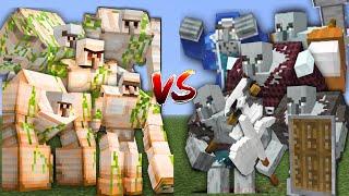 ALL MUTANT IRON GOLEMS vs ALL MUTANT ILLAGERS in Minecraft Mob Battle