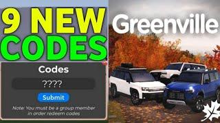 UPDATEGREENVILLE CODES 2024 | ROBLOX GREENVILLE CODES 2024