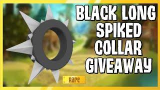 BLACK LONG SPIKED COLLAR GIVEAWAY ANIMAL JAM | Animal Jam Classic Solid Giveaway