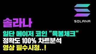 솔라나 [긴급] 이번 하락장 "언제까지..?" 삐뽀삐뽀 육봉체크...! 정확도 100% 차트분석, 영상 필수시청..! #코인시황