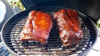 How to smoke ribs in a Weber Smokey Joe | veggie pan hack | BBQ Meat kettle premium