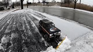 Traxxas TRX4 Ford Bronco RC Plow Truck VL1 #rc #trending #snow