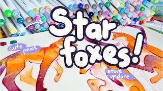 draw with me || combining stars and foxes