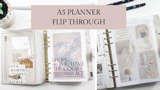 A5 ring Planner Flip Through | How I am using some of my inserts