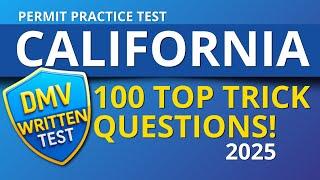 100 QUESTIONS to PASS Your California DMV Written Test 2025!