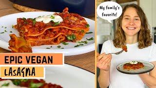 MY POPULAR VEGAN LASAGNA  I secret recipe @FitGreenMind  