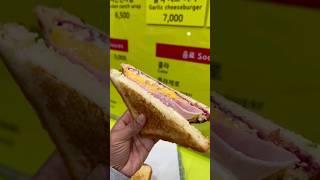 Ham Cheese Egg Toast - Korean Street Food #shortsvideo