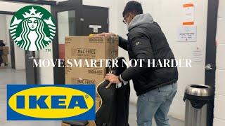 Moving in to my first apartment, Ikea run, why I never buy Starbucks breakfast | A Vlog