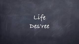Life-Des'ree Lyrics