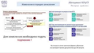 Целевой набор и поступление в ЮУРГУ филиал в г. Миассе (18.06.2022)