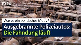 23 Polizeiautos ausgebrannt: Brandstiftung vermutet – Ermittler fahnden | Abendschau | BR24