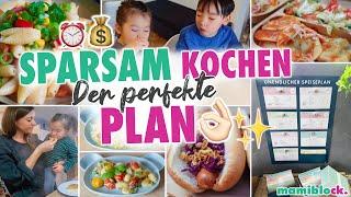 Täglich SPARSAM kochen | Geld & Zeit ⏰ sparen - Der perfekte Plan  | mamiblock