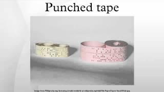 Punched tape