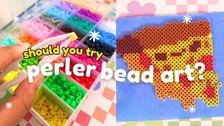 SHOULD YOU TRY PERLER BEAD ART? //   trying cozy hobbies