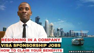 RESIGNING IN COMPANY IN  QATAR PAYMENT OF END OF SERVICE BONUS, SALARY & ALL PENDING DUES PROCEDURE